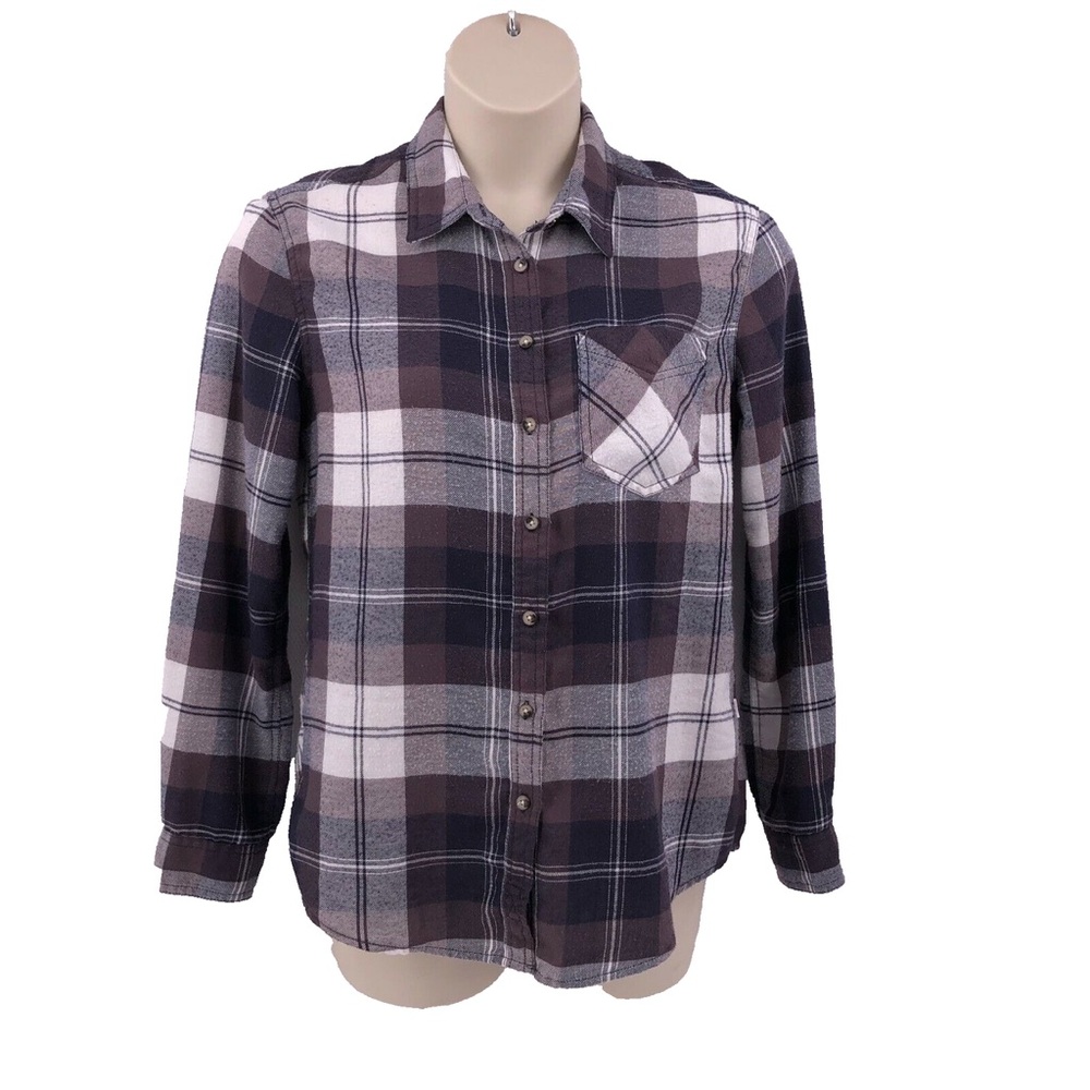 Garage White and Blue Button Down Shirt